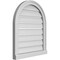 Ekena Millwork Round Top Surface Mount PVC Gable Vent: Functional, w/ 2"W x 2"P Brickmould Sill Frame, 22"W x 26"H GVPRT22X2603SF - alternate 2